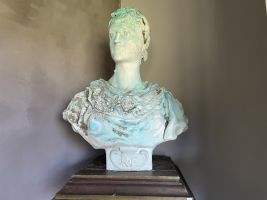 Antieke Franse gipsen buste